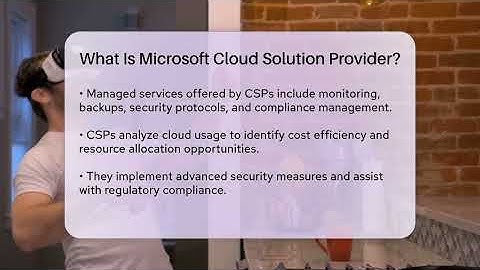 What Is Microsoft Cloud Solution Provider? - Talking Tech Trends