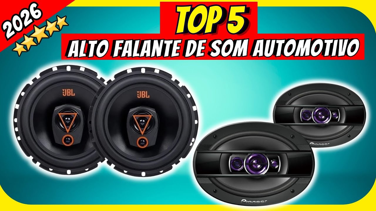 TOP 5 Melhores Alto Falante de Som Automotivo de 2026 - YouTube