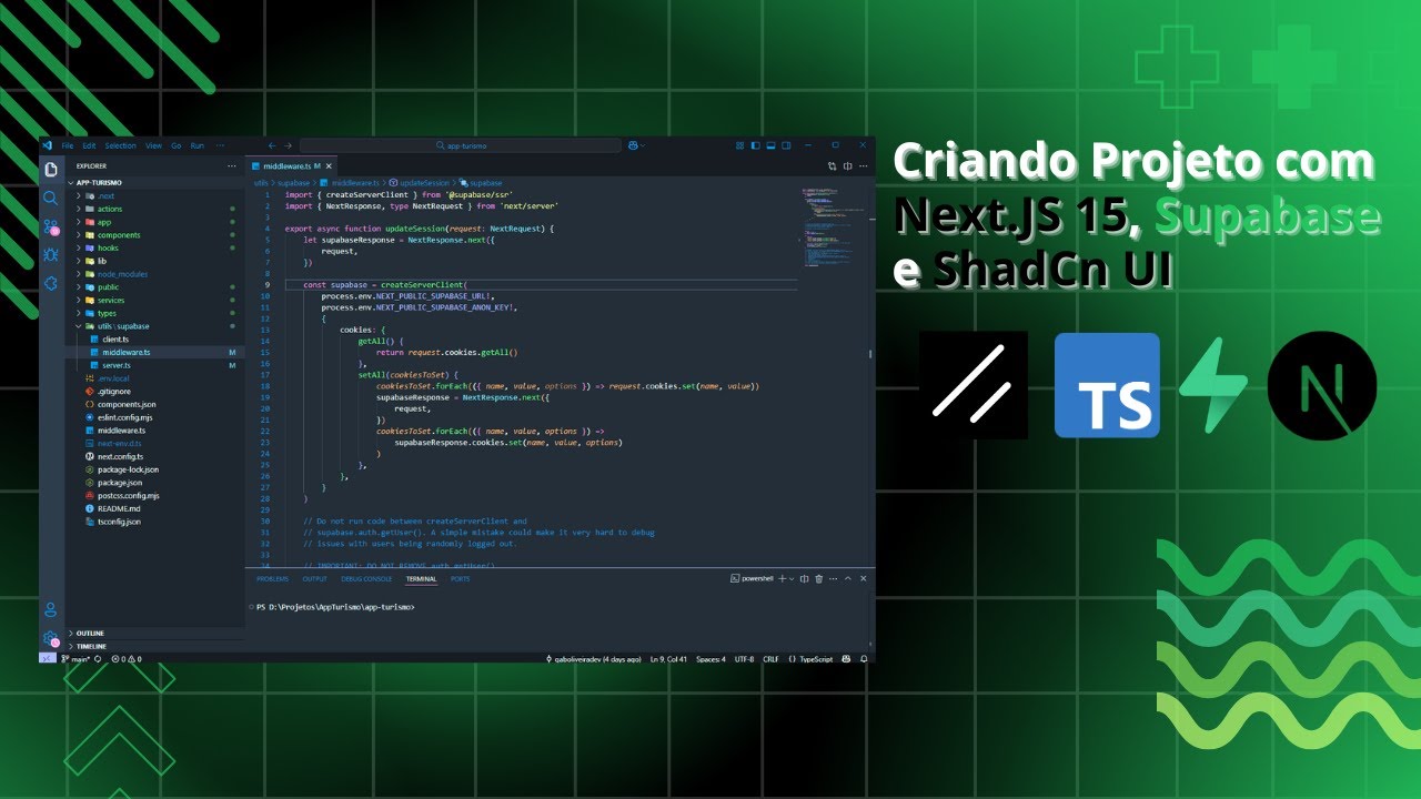 Do Zero ao Micro-SaaS: Criando Projeto com Next.JS 15, Supabase e ShadCn UI