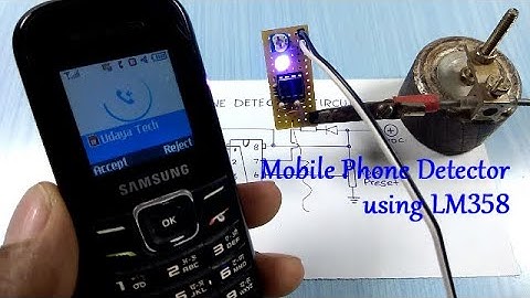 Mobile phone detector with lm358