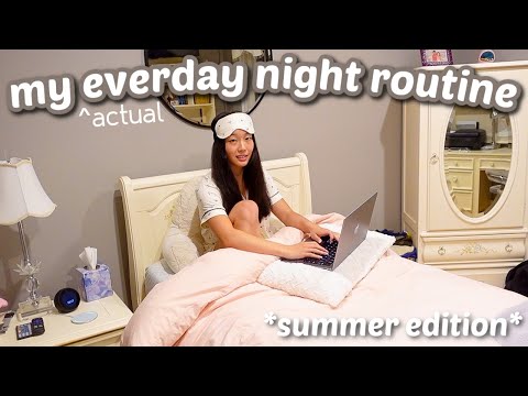 my productive summer night routine