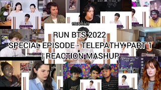 RUN BTS 2022 SPECIAL EPISODE - TELEPATHY PART 1 | REACTION MASHUP