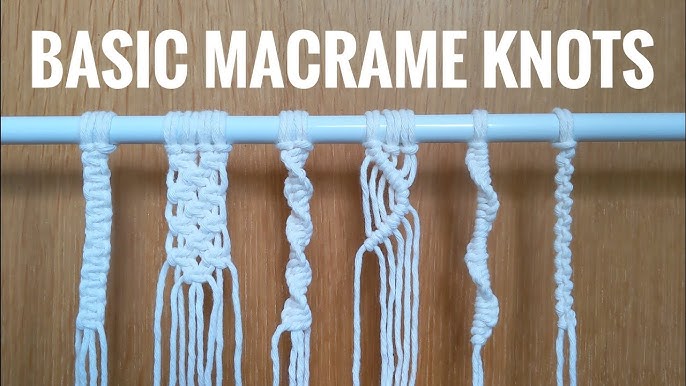 5 Beginner Macrame Knots (+ FREE PDF!) SLOW 