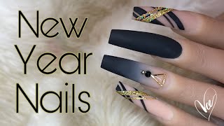 Beginner New Year Nails | Black Ombre Nail Tutorial | Not Polish