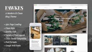 Fawkes - A Modern Clean Blog Theme Themeforest Website Templates And Themes