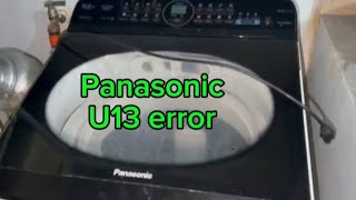 U13 error Panasonic automatic washing machine #washingmachinerepair 