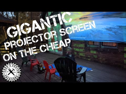 4 Year Old Girl builds an Outdoor Movie Theater for her Family