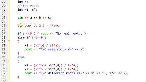2分鐘讓你學會zerojudge - a006. 一元二次方程式(C++)