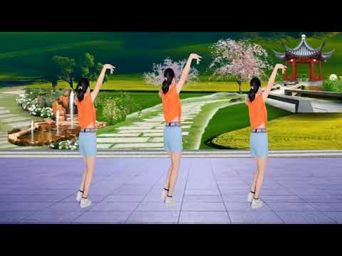 DJ情歌广场舞《爱过了头心伤透》背面，欢快步子舞，魅力四射#科学健身#快乐跳舞#幸福生活