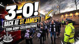 Newcastle United Fans Celebrations: Returning to St James' Park After Beating Sunderland