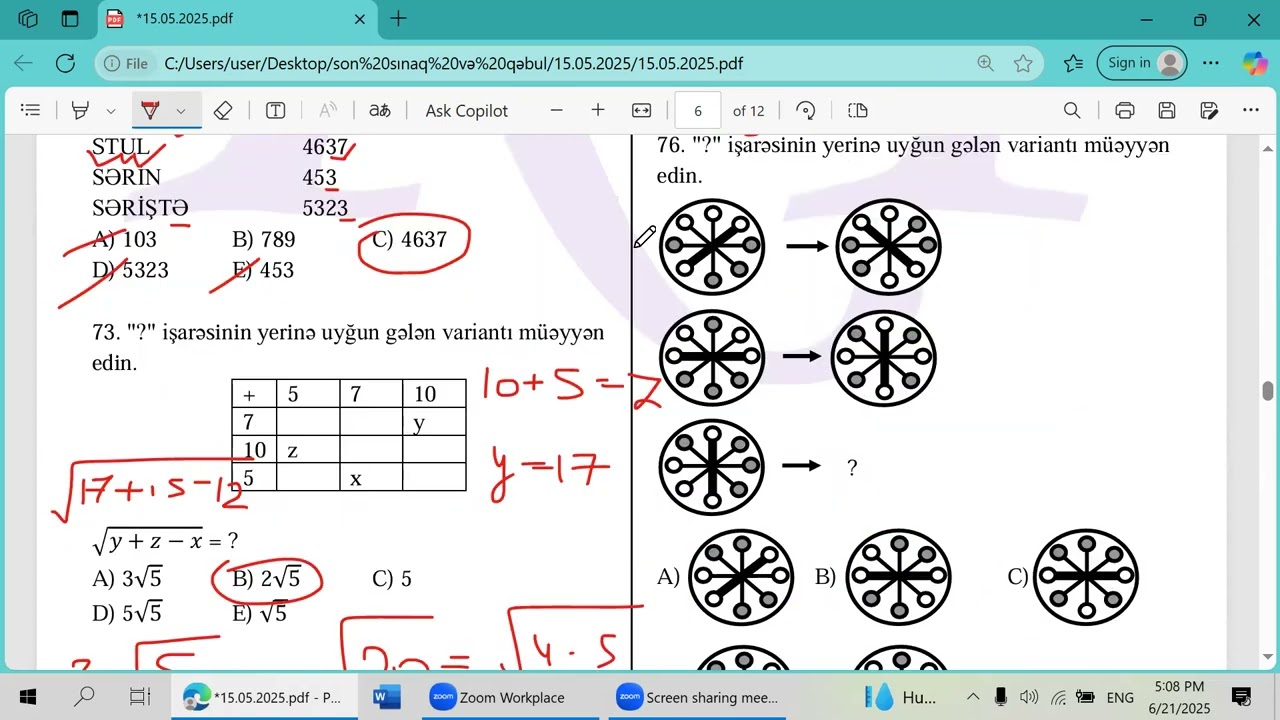 Tam izahlar yalnız bizdə. 15 may! Dövlət qulluğu. AB/AC/BA/BB bütün suallar! Məntiq Part I