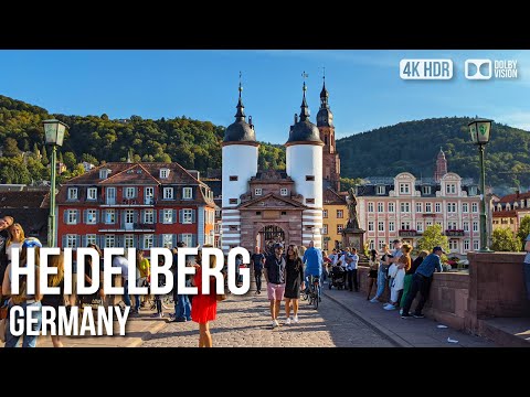 Heidelberg Historic Town- 🇩🇪 Germany [4K HDR] Walking Tour