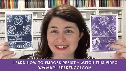 Learn how to Emboss Resist using the Sponge Brayer