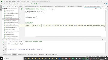 Funciones cadena Cambiar vocales asteriscos Ej3 Python Pycharm PYC2BACH Bachillerato IES Monterroso