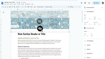 Google Docs Headers & Footers
