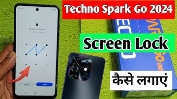 techno spark go 2024 me screen lock kaise lagaye | how to set screen lock techno spark go 2024