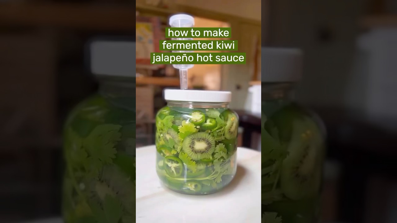 How to Make Fermented Kiwi Jalapeño Hot Sauce 🥝 