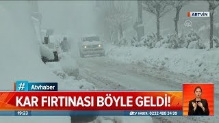 Kar fırtınası böyle geldi!  Atv Haber 10 Şubat 2020