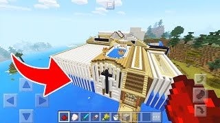 MAIOR CASA AUTOMÁTICA QUE FUNCIONA DO MINECRAFT POCKET EDITION