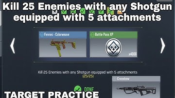 Kill 25 Enemies with any Shotgun equipped with 5 ATTACHMENTS IN CALL OF DUTY MOBILE COD MOBILE