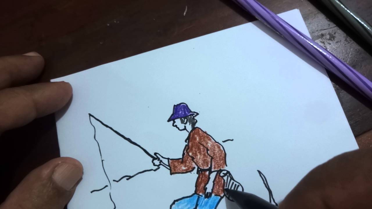 76 Gambar Ilustrasi Orang Sedang Memancing Gambarilus