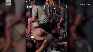 Las Vegas shooting Rapid fire shots, then 'Stay down!' /  Лас-Вегас стреляет быстрыми выстрелами