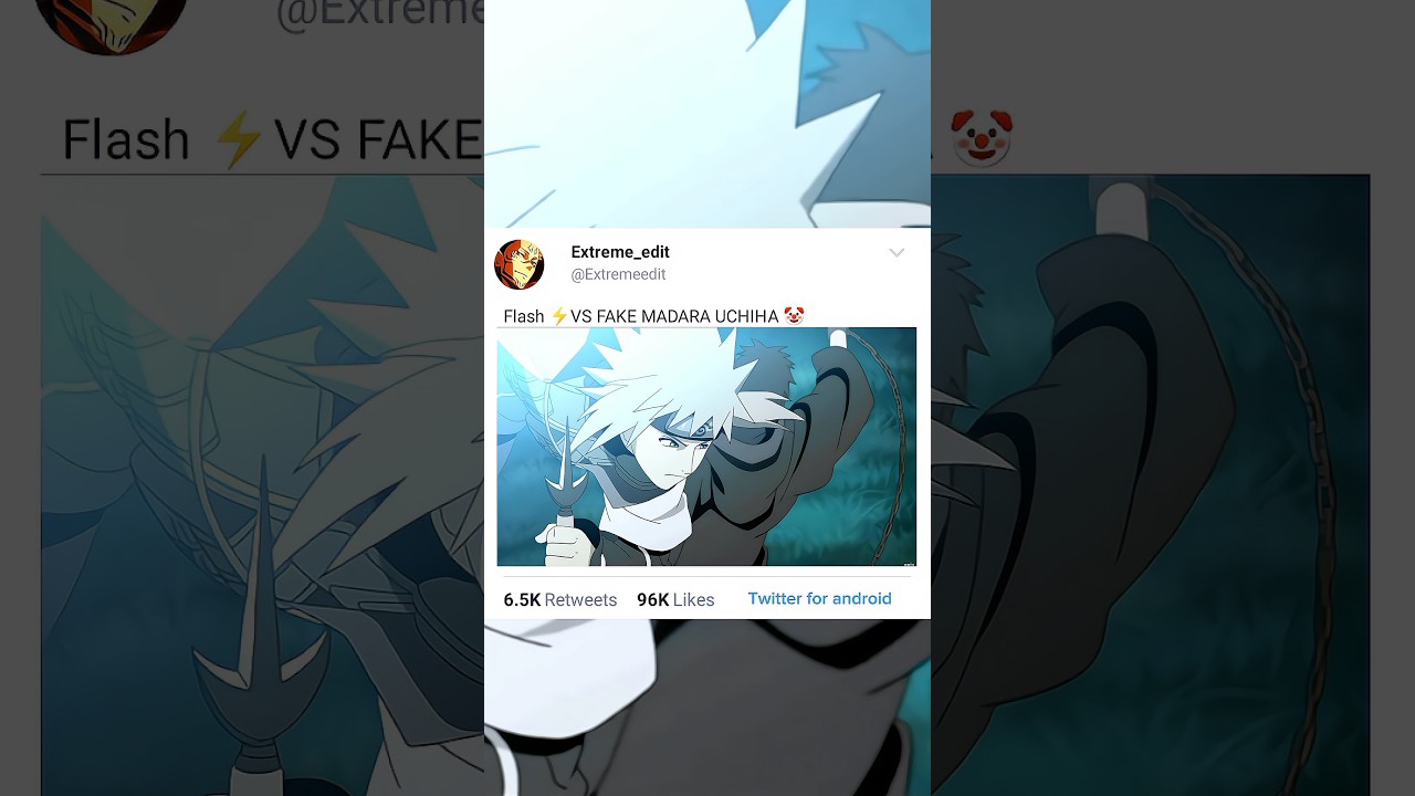 "THE FASTEST SHINOBI⚡ VS THE FAKEST UCHIHA! 🤡 #shorts #anime