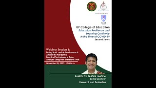 Famous UP College of Education: Webinar Session 6 (2nd Series) Profile
