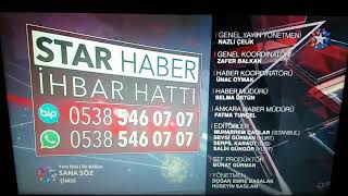 Star Tv - Ana Haber Bitişi Sponsorluk 7 Yaş Ve Üzeri O3 Medya Sana Söz Dizisi 2 Kasım 2021