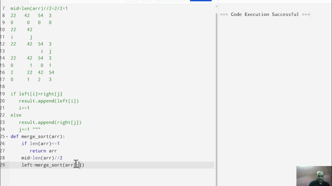 Merge Sort|Python - YouTube