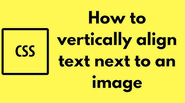 How to vertically align text next to an image using CSS