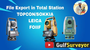 How to export data Total Station to USB | Total Station se data kaise export kare | GulfSurveyor