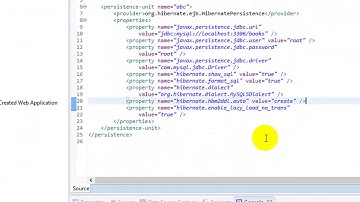 Back End : Vidéo 4 : JPA configuration . persistence.xml