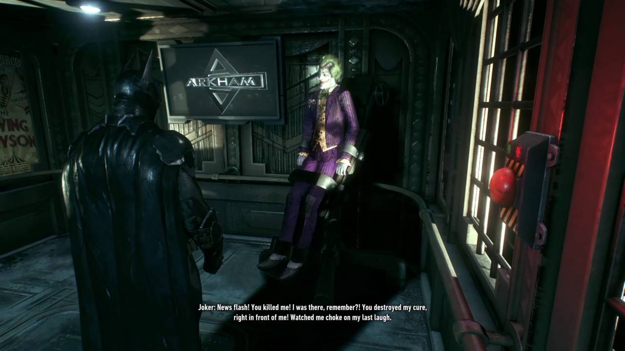 Batman Arkham Knight Arkham Asylum Elevator Hallucination Scene YouTube