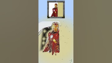 Marvel Iron Man Minecraft Map Art