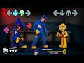 FNF Huggy Wuggy In Real Life Sings Triple Trouble But Poppy Playtime Characters Join