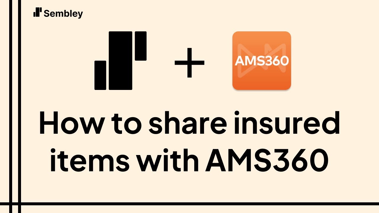 How to share insured items with AMS360 - YouTube