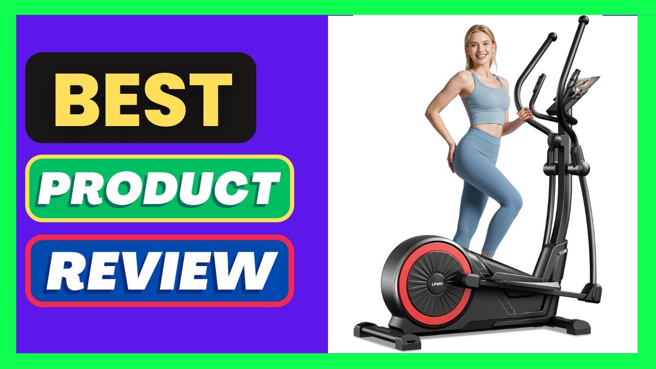 UMAY Elliptical Exercise Machine with 16 Levels Resistance, Hyper-Silent