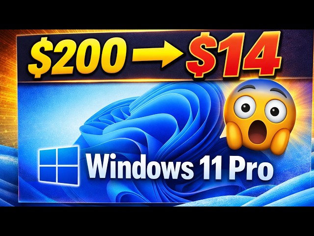 How I Got Windows 11 Pro for $14 (100% Genuine Key) - YouTube