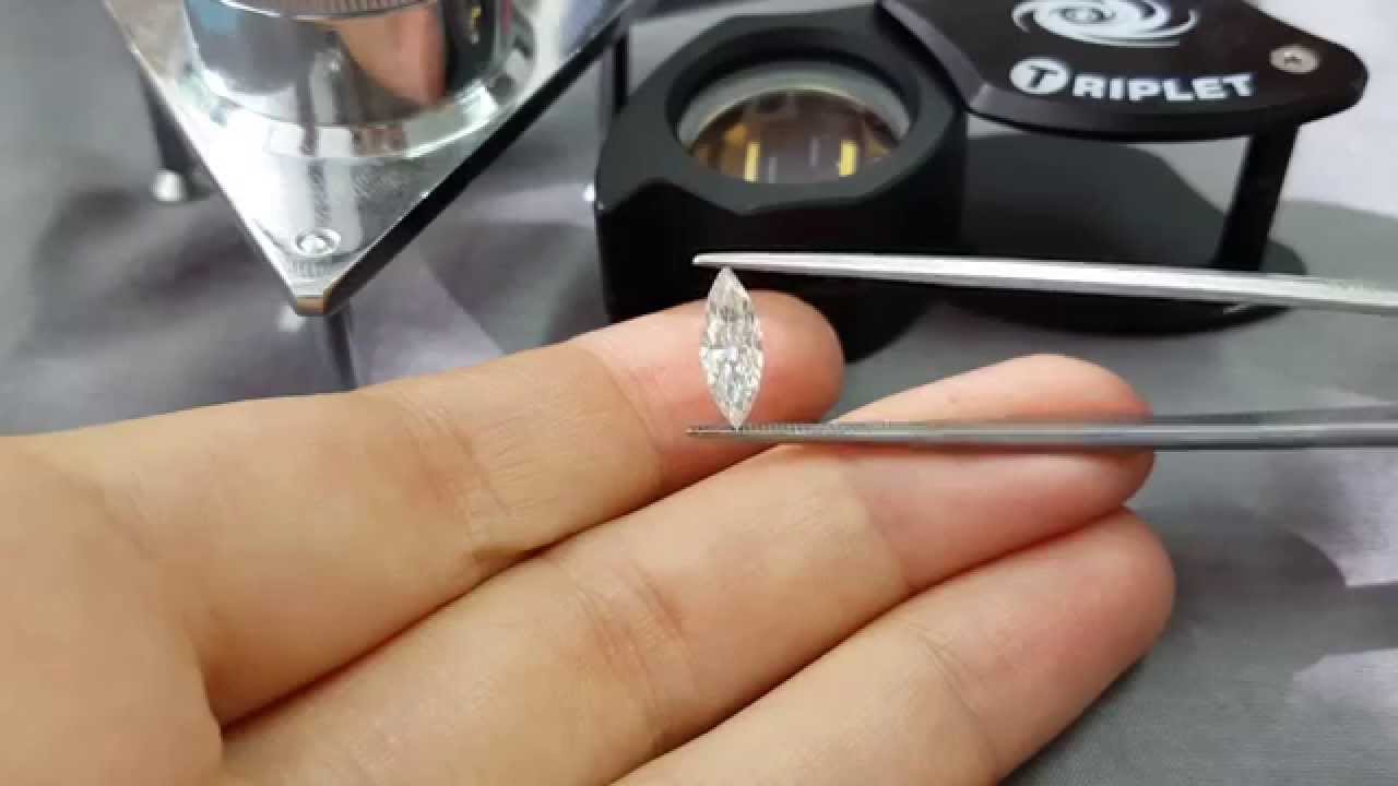 E Vs1 1 Carat Marquise Natural Diamond Certified For Engagement Ring