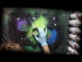 Green Nebula - Spray Paint Art - ASMR - Short