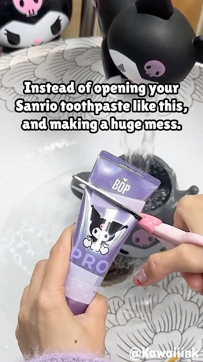 I was so tired of wasting Sanrio toothpaste! #shorts