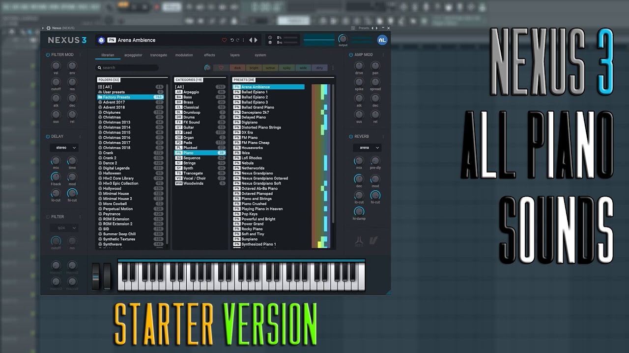 ReFX Nexus 3 All Piano Sounds | Starter Version -