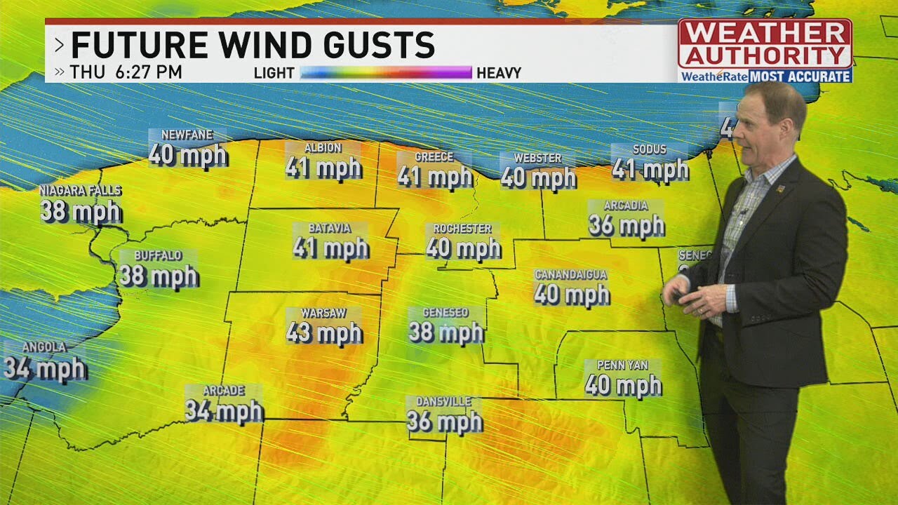 FORECAST: Wind advisory in effect in Rochester area (3/6/25 PM) - YouTube