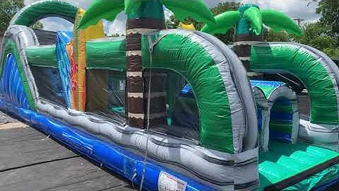 50 ft Wet/Dry Tropical Obstacle Course Rental