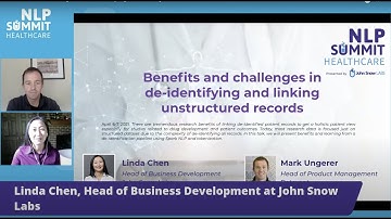Benefits and challenges in de-identifying and linking unstructured records | Healthcare NLP Summit