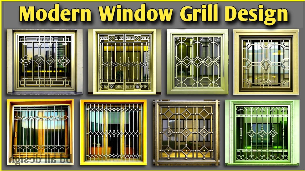 Simple modern window grill design | Home window design simple | Steel ...