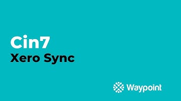 Cin7 - Xero Sync - [Waypoint]