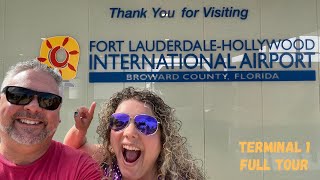 Fort Lauderdale-Hollywood International Airport FULL TOUR of Terminal 1!