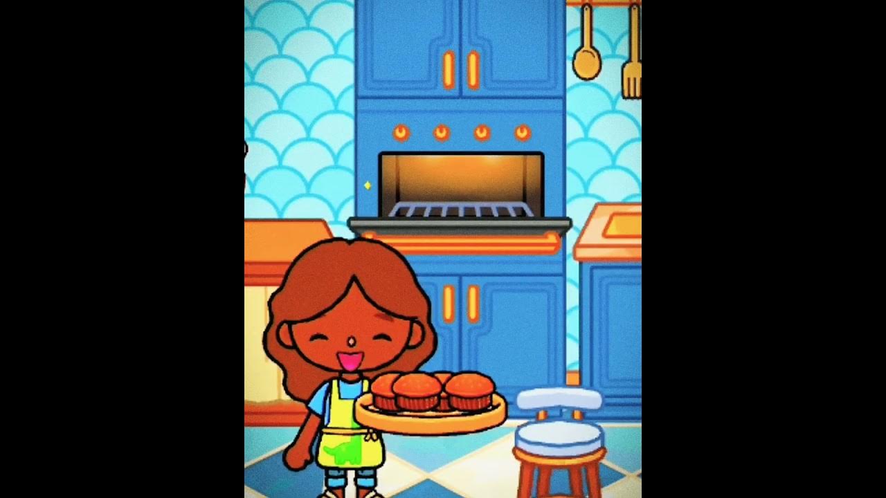 Mom is cooking a muffins for family in toca world! By TocaNora ♡ (toca